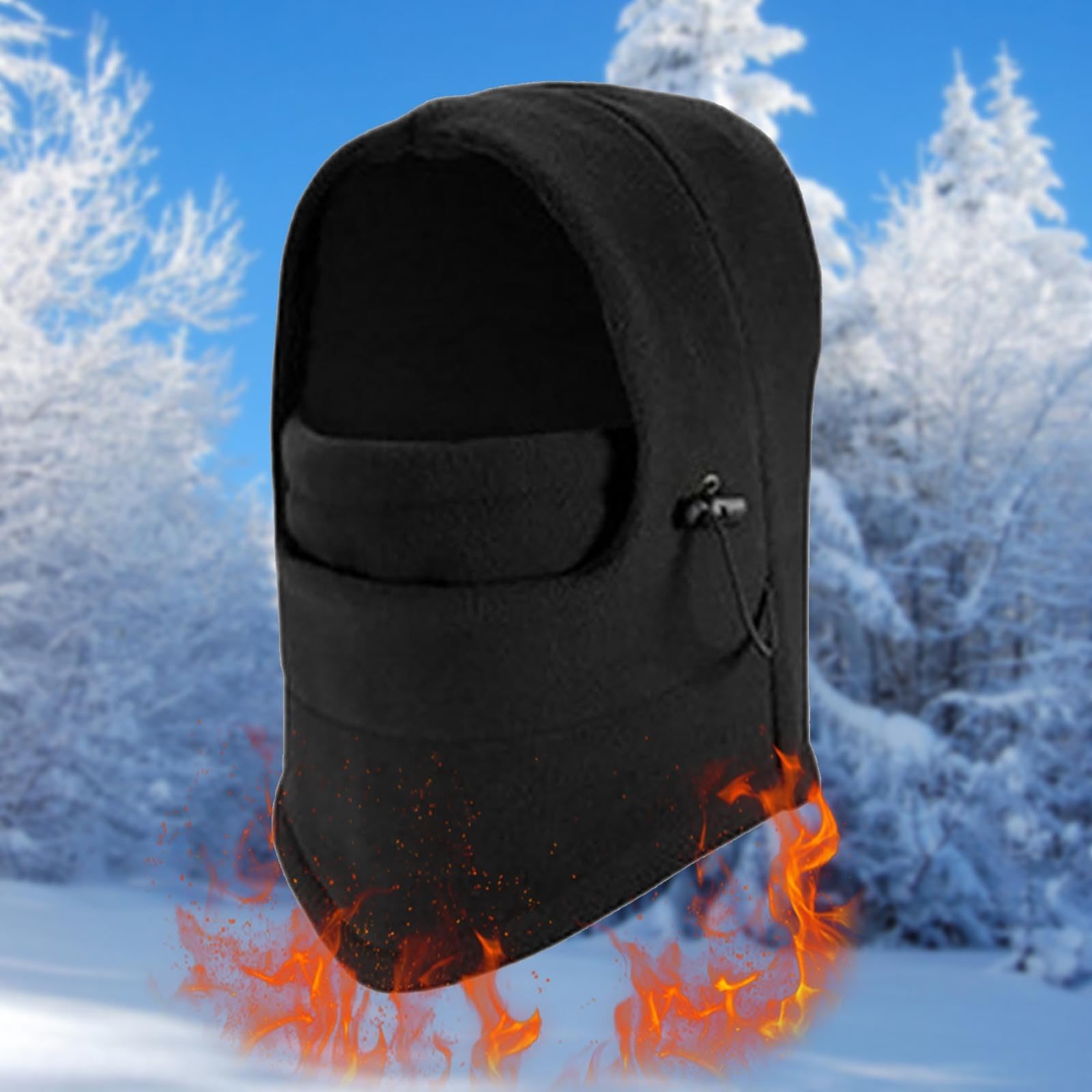 Windproof Full Cover Outdoor Riding Mask - Unisex Winter Balaclava Ski Mask for Men & Women - Warm Fleece Face Cover for Motorcycle, Snowboarding, Skiing & Cold Weather Activities