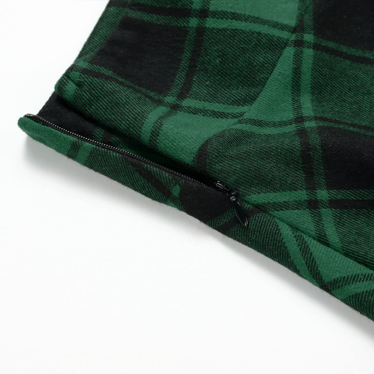IDEALSANXUN Women's High Waisted Plaid Mini Skirt - A-Line Asymmetrical Lace-Up Gothic Short Skirt | Perfect for Halloween, Cosplay, and Alternative Fashion Outfits
