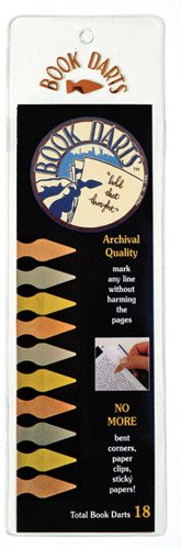 Line Marker Bookmarks - 18 Book Darts for Easy Page Marking | Perfect for Students, Readers & Note Takers