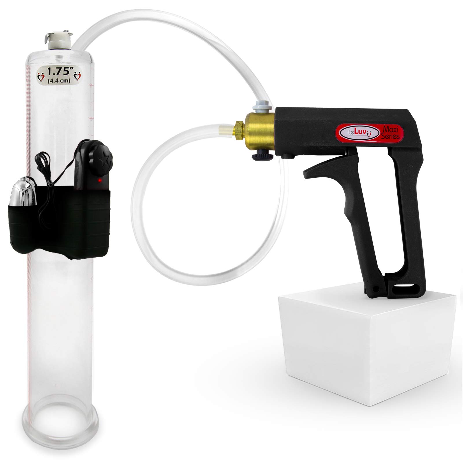 LeLuv Maxi Black Vibrating Penis Pump - 12