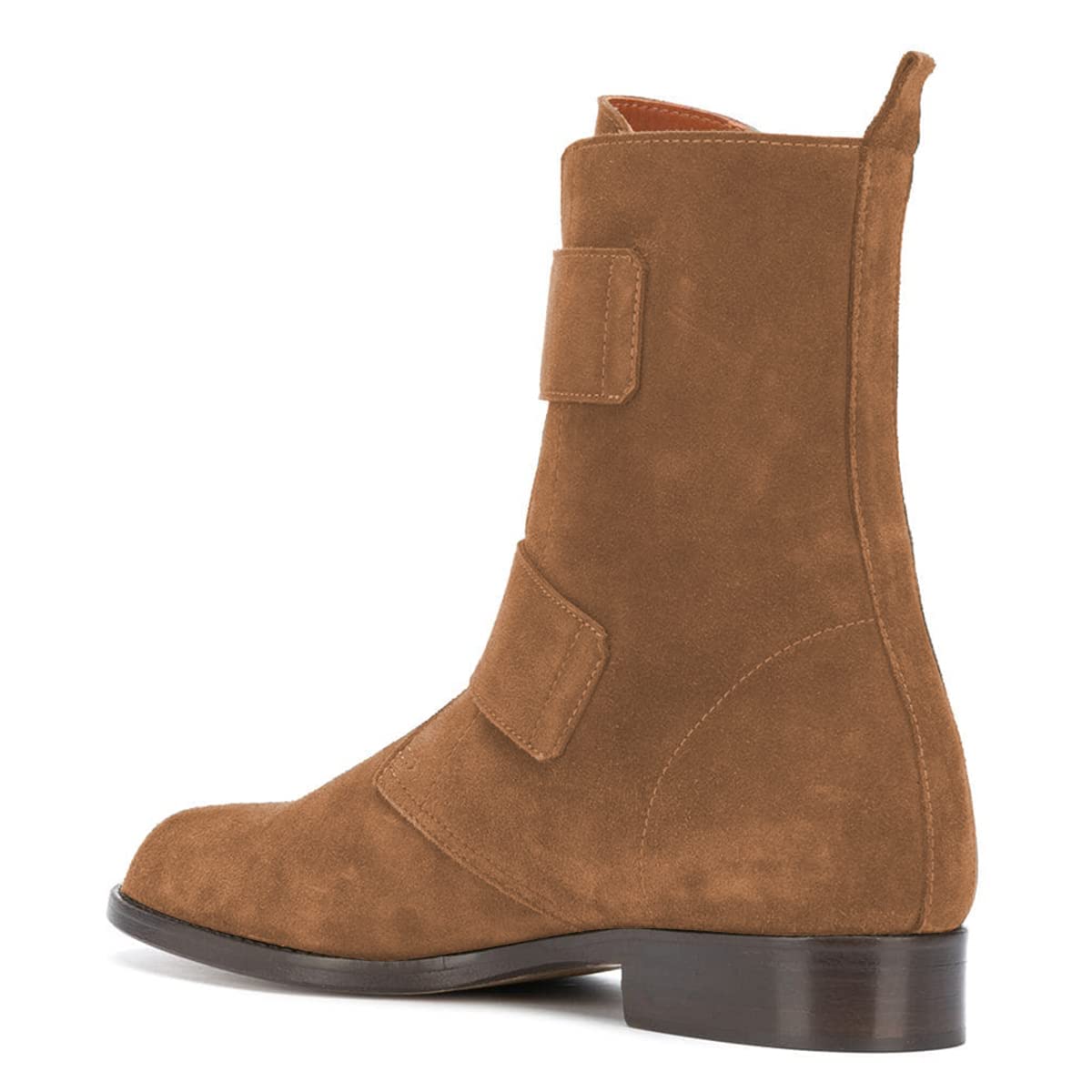 YDN Women's Comfortable Flat Ankle Boots - Round Toe Low Heel Suede Office Booties with Buckle Strap (US Size 4-15) - Perfect for Work, Business Casual & Everyday Wear