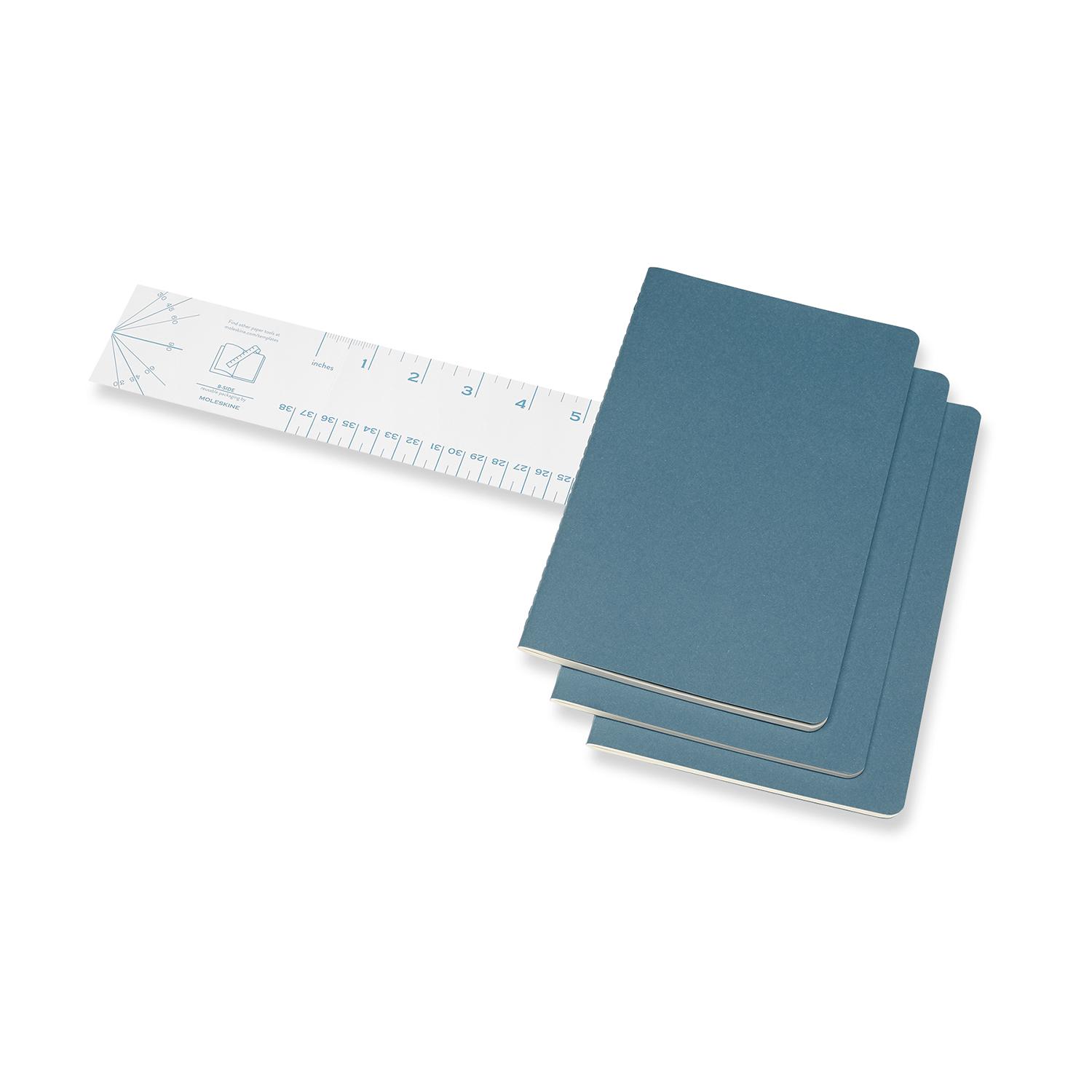 Premium Cahier Large Notebook Set - 3-Pack Lined Journal for Writing, Sketching & Note Taking - Ideal for School, Office & Creative Projects
