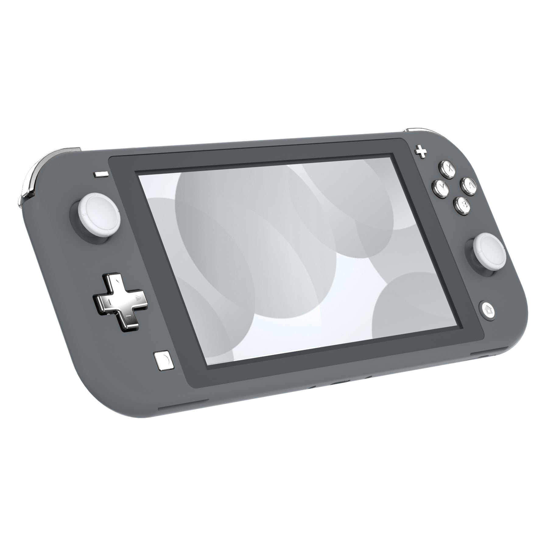 eXtremeRate Chrome Silver Glossy Replacement Button Kit for Nintendo Switch Lite - Full Set ABXY, D-Pad, Home, Capture, Plus/Minus, L/R, ZL/ZR Triggers with Tools | Gaming Accessories & Repair Parts for Enhanced Gameplay Experience