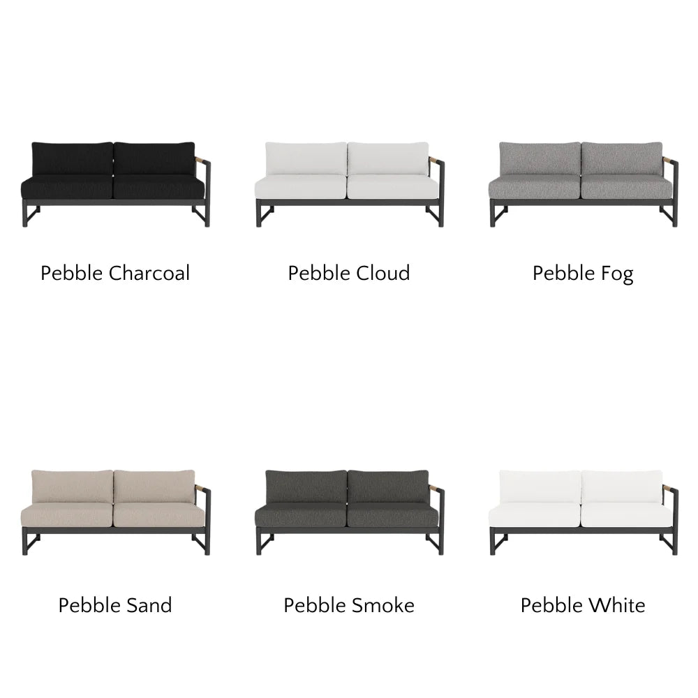Breeze XL Outdoor Patio Loveseat with Right Arm - Perfect for Gardens, Decks, and Poolside Relaxation