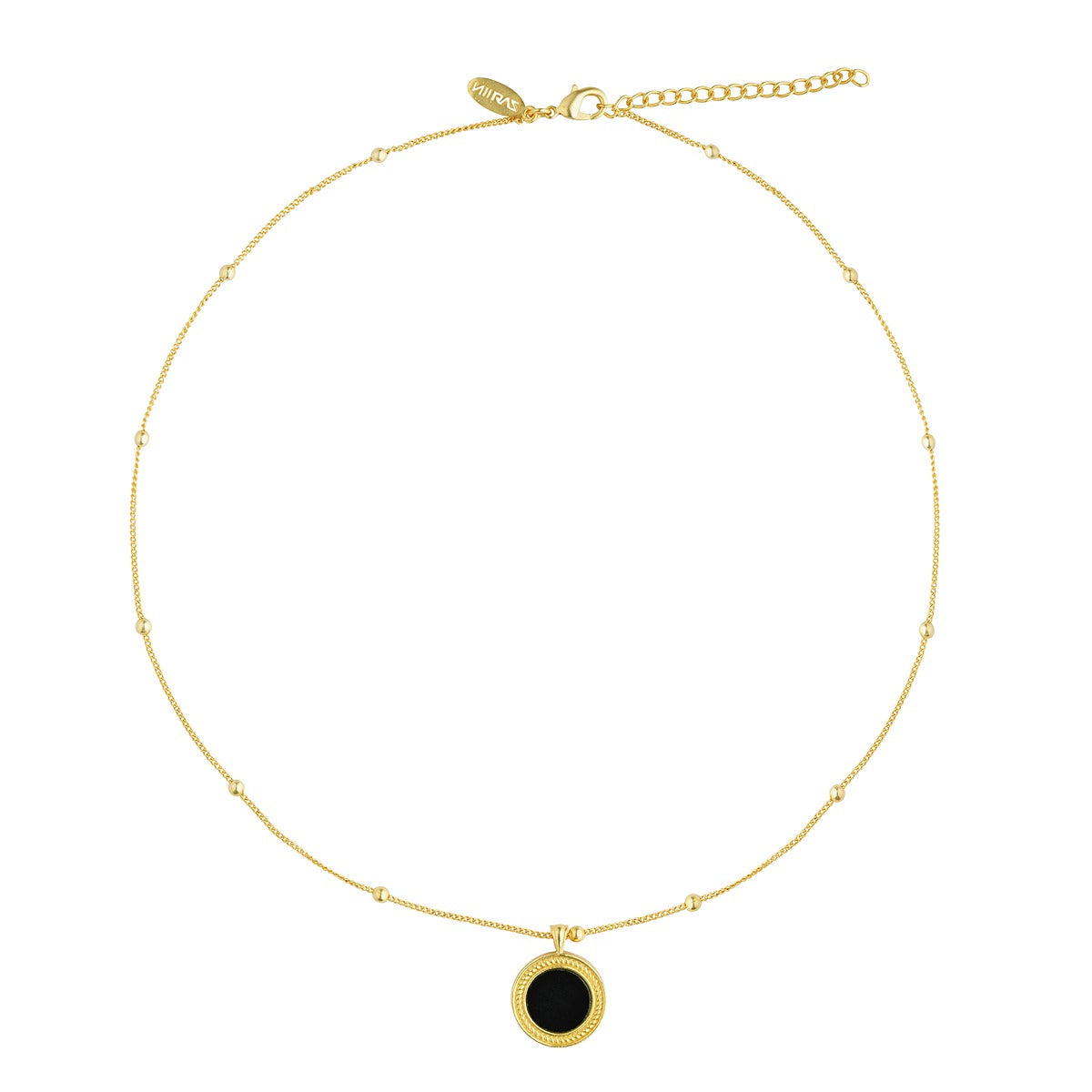 Healing Touch Pendant Necklace with Genuine Black Onyx Stone - Spiritual Protection Jewelry for Women, Energy Healing & Chakra Balance | Perfect for Meditation, Yoga & Everyday Wear
