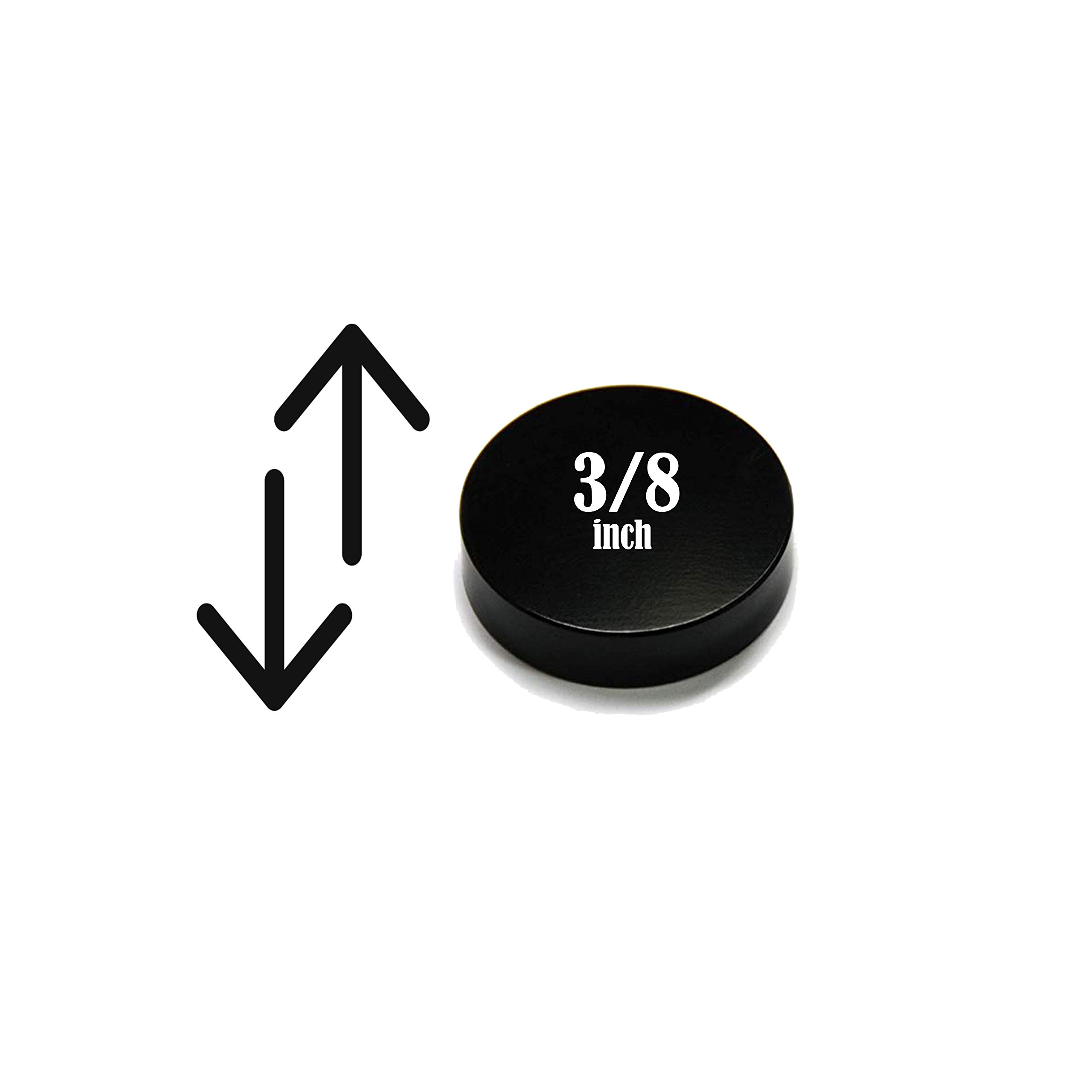 Black Rubber Furniture Pads & Cabinet Bumpers - 10 Pack Round Sound Dampening Stoppers for Small Surfaces - Perfect for Chairs, Tables, Drawers & Cabinet Doors to Reduce Noise & Protect Floors