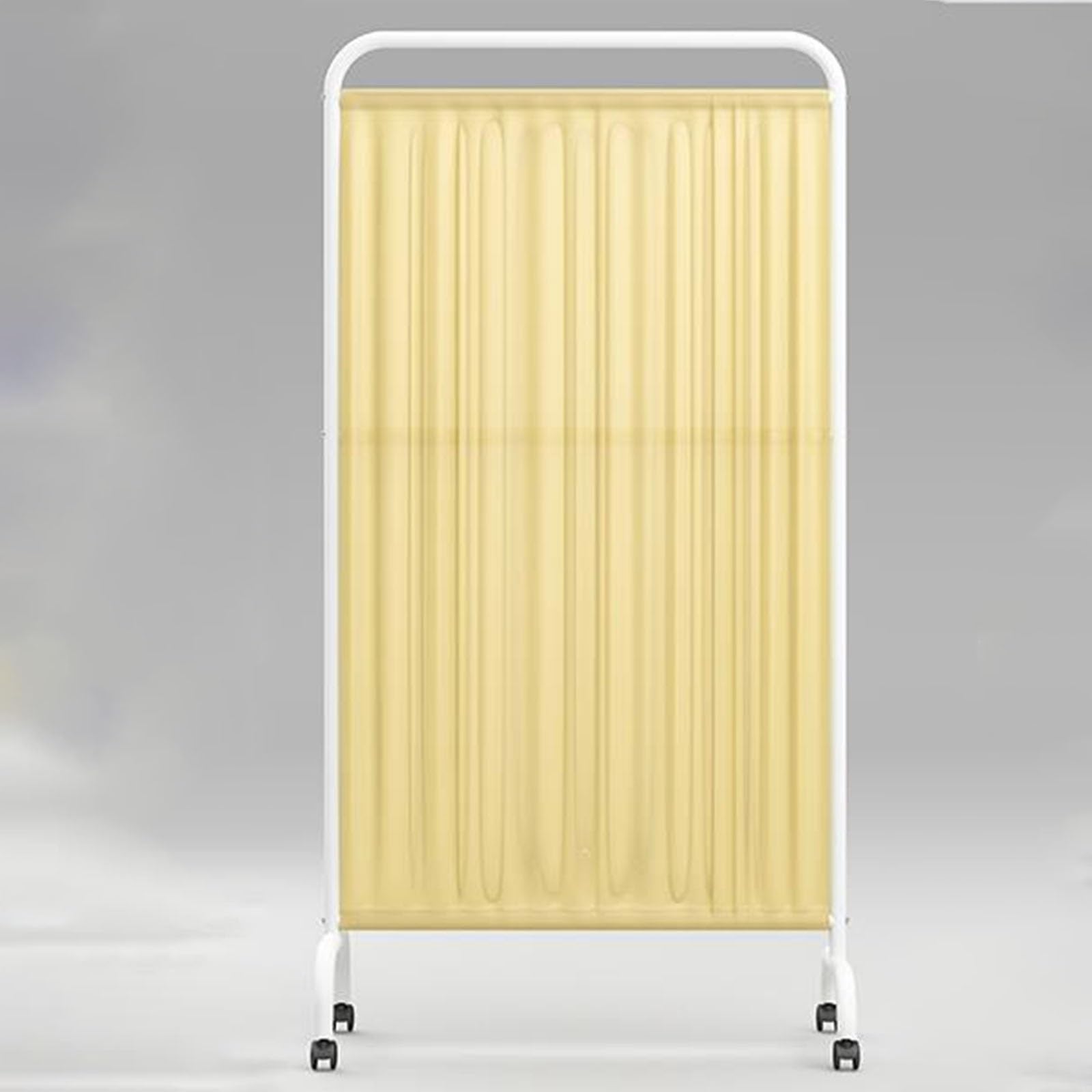 Portable Folding Privacy Screen - 3ft to 15ft Adjustable Medical Room Divider for Hospitals, Clinics & Salons | Yellow 2-Panel (180cm) | Perfect for Patient Privacy, Office Partitions & Event Spaces