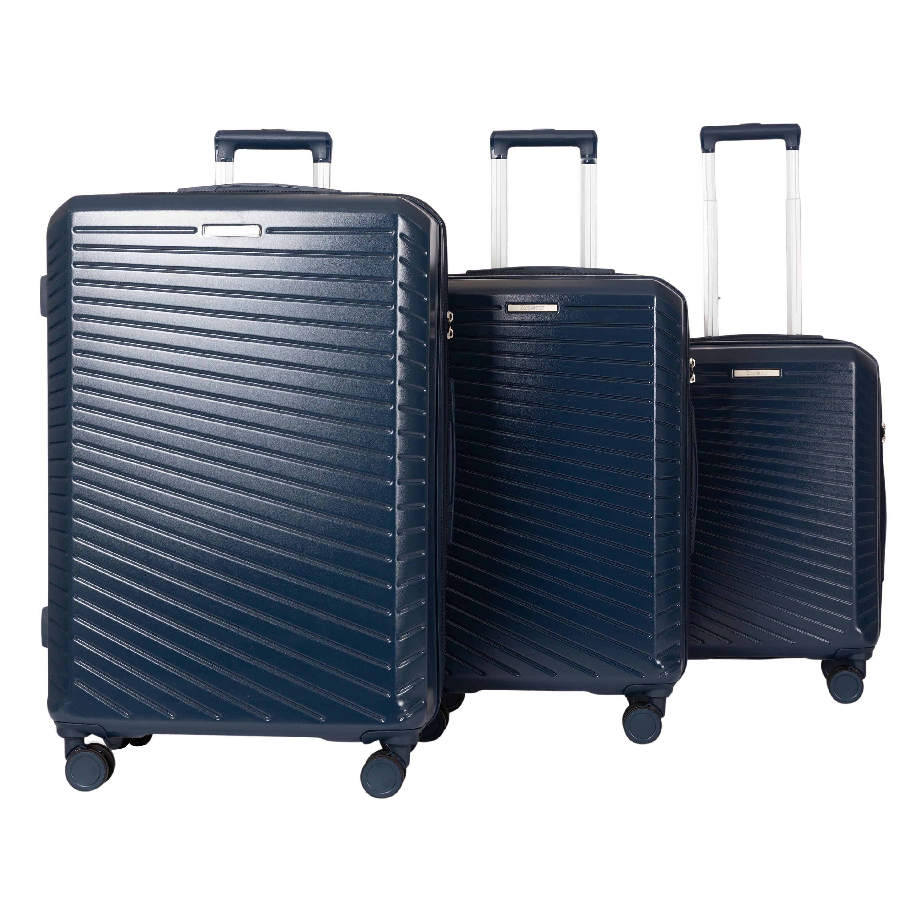 Explorer Passport Anti-Theft Expandable 3-Piece Luggage Set - Lightweight Carry-On Suitcase with TSA Lock for Travel, Business Trips & Vacations