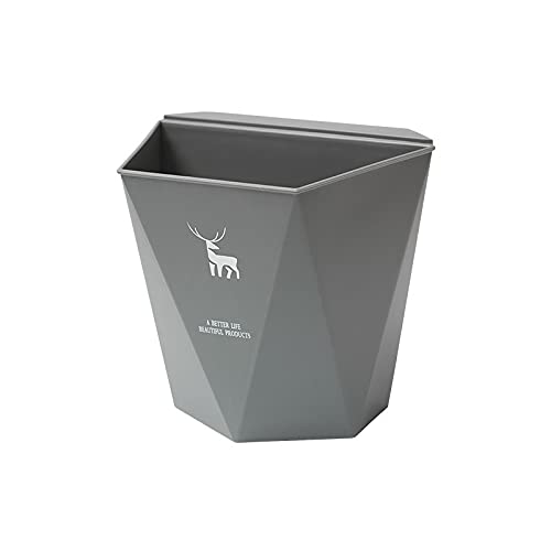 Wall Mounted Hanging Trash Can for Kitchen - Space Saving Door Cabinet Bin, Grey (One Size) | Perfect for Small Kitchens, Bathrooms, RVs & Dorm Rooms