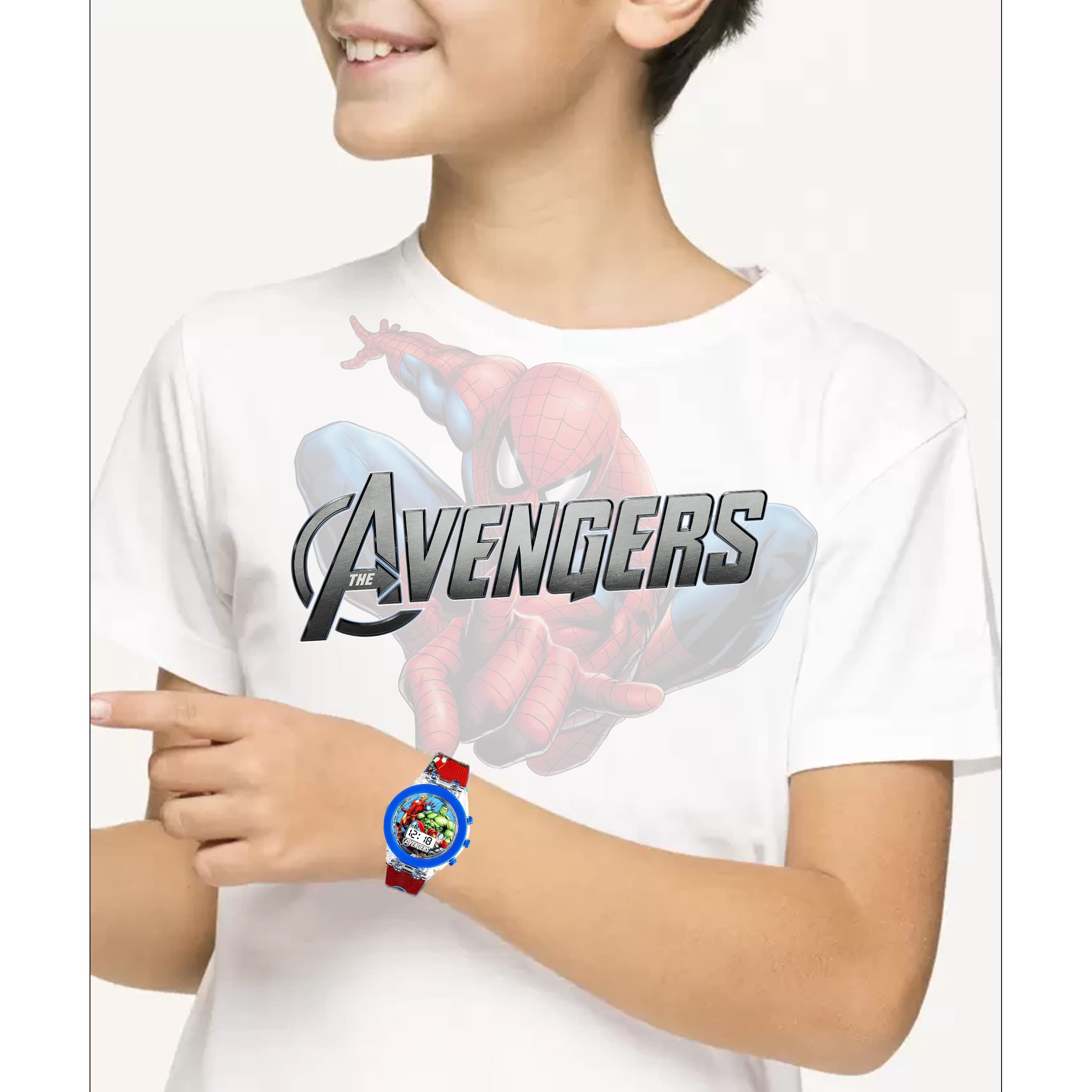 **Lionmati Kids LED Light Up Watch for Boys and Girls - 3D Disco Multicolor Waterproof Watch with Soft Strap - Perfect Birthday Gift for Kids, School, Parties & Outdoor Play**