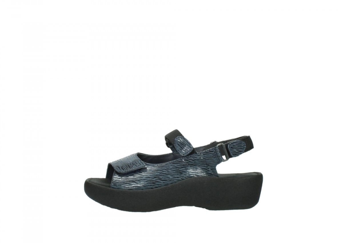 Wolky Women's Comfortable Flat Sandals - Denim Blue | Size 10.5-11 | Perfect for Summer, Beach & Casual Outings