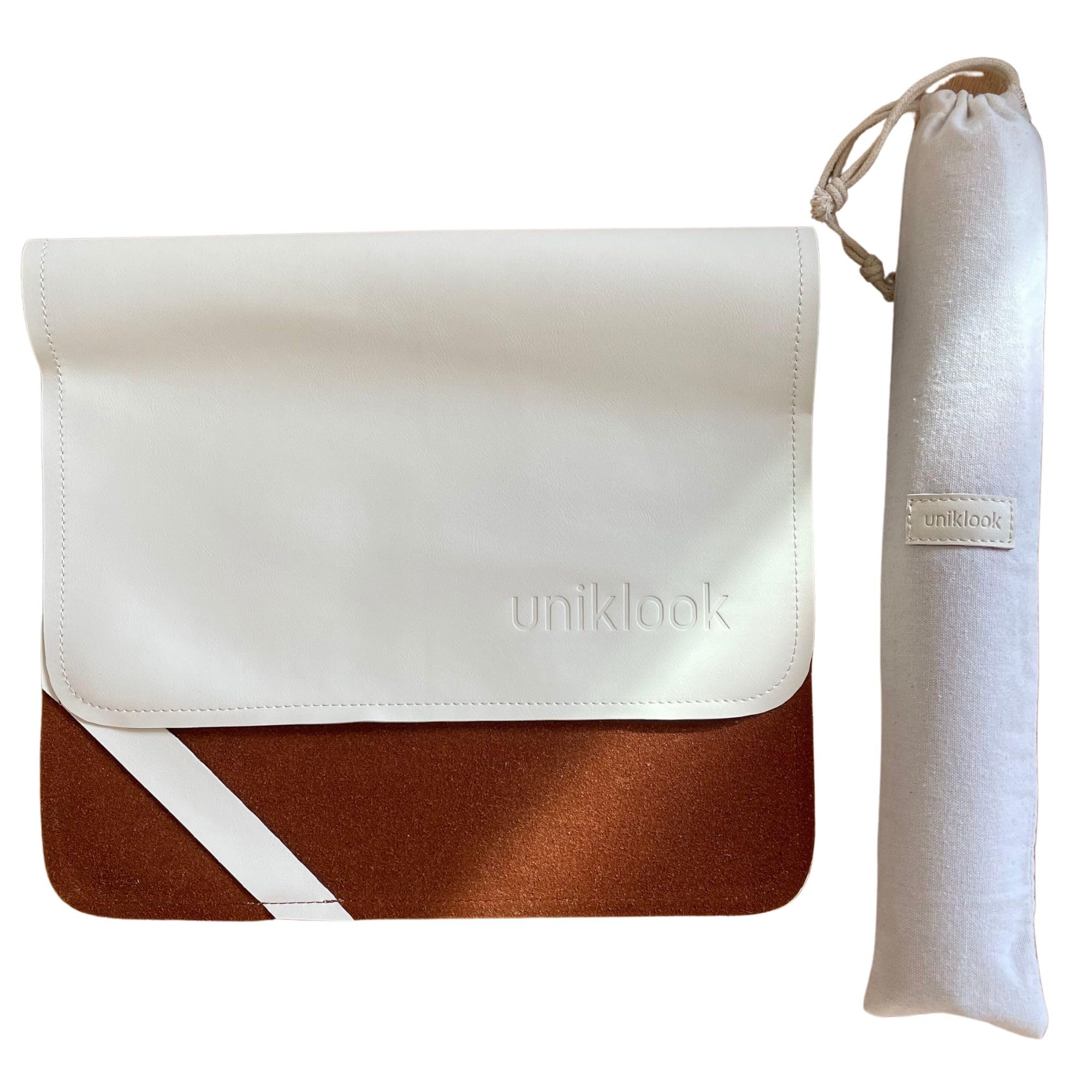 Premium Vegan Leather Baby Changing Pad - Waterproof Portable Diaper Mat 14