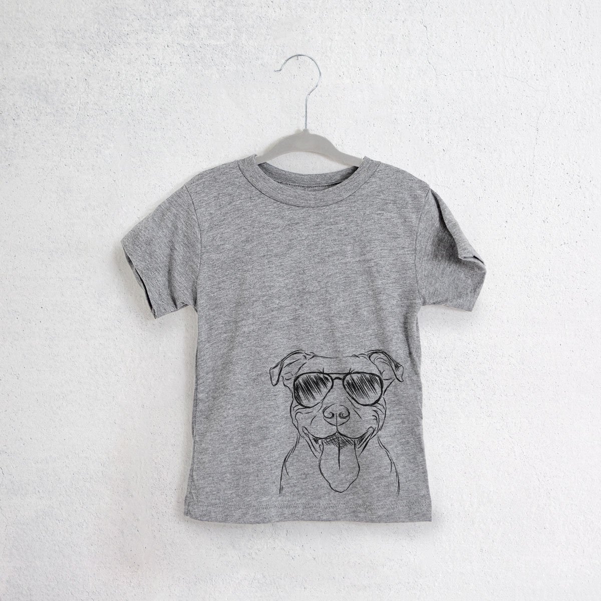 **Inkopious Major The Pitbull Dog Youth Unisex Crewneck Sweatshirt - Small Grey - Soft & Comfortable for Boys & Girls - Perfect for School, Playdates & Casual Wear**