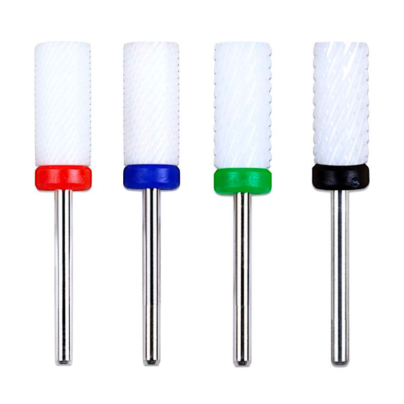Professional Ceramic Barrel Nail Drill Bit for Manicure & Pedicure - Durable & Smooth Filing for Natural & Acrylic Nails - Perfect for Nail Salons & Home Use