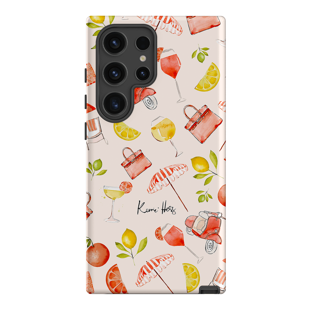 Stylish Positano Print Phone Case - Durable Protective Cover for iPhone & Samsung - Perfect for Travel, Beach & Everyday Use