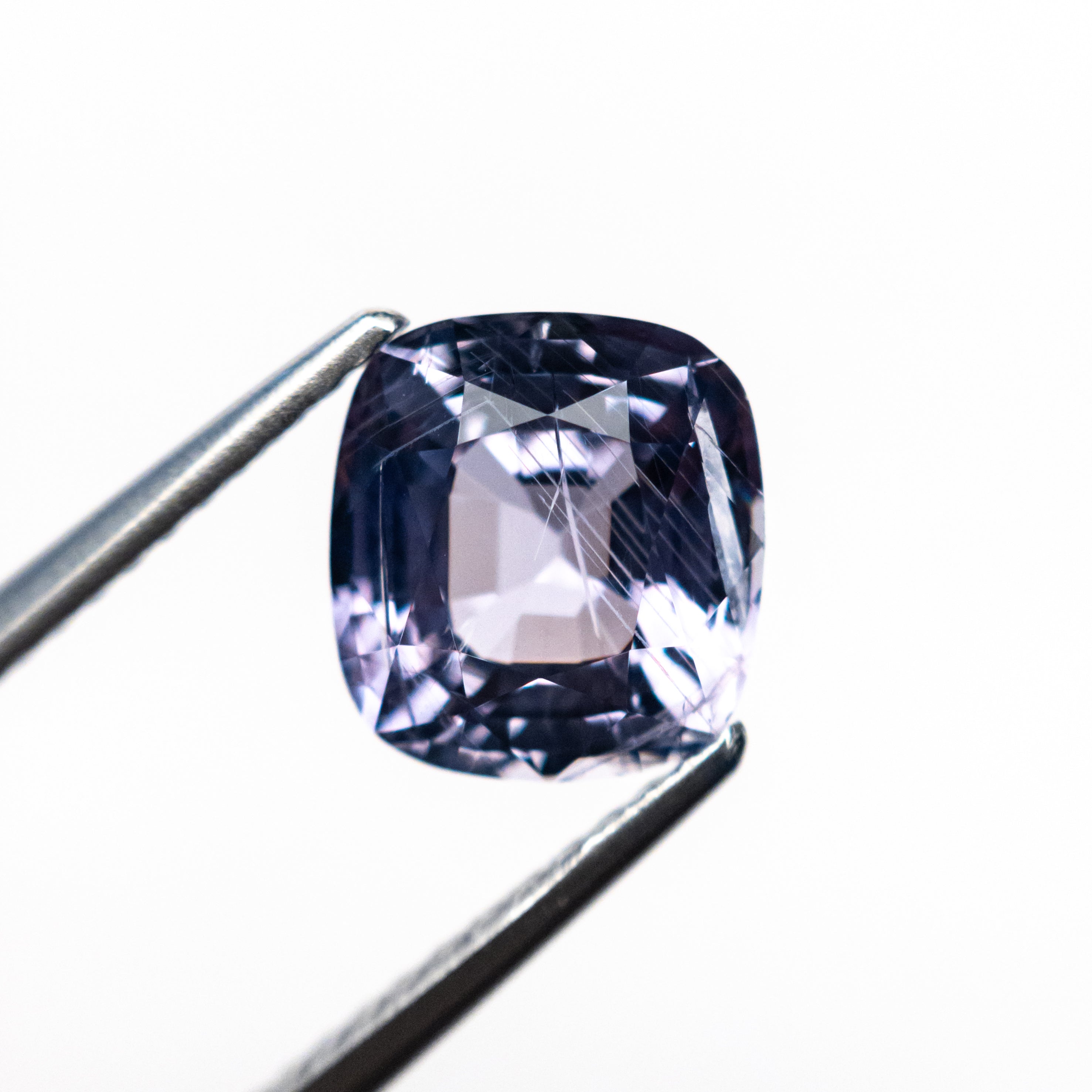 2.56ct Natural Cushion Cut Blue Sapphire Gemstone - 7.95x7.37x4.92mm (25938-01) for Engagement Rings & Fine Jewelry