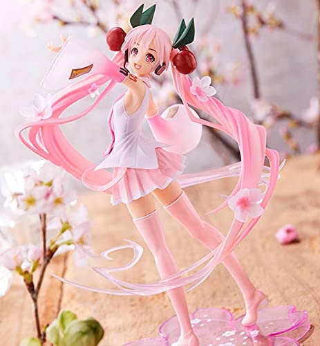 Hatsune Miku Anime Figure - Pink Outfit Collectible Action Figure with Removable Parts | Perfect for Anime Fans, Gift for Adults, Home Decor & Office Display