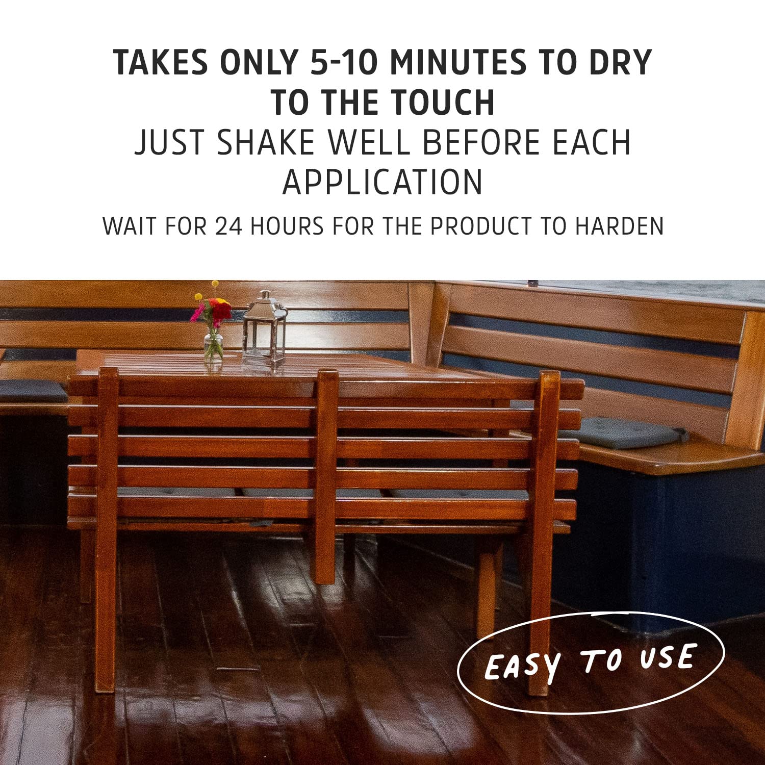 Premium Teak Cleaner and Brightener - Water-Based, Oil-Free Wood Restorer & Protectant for Outdoor & Indoor Furniture - Safe & Easy to Use Teak Sealer & Polisher - 64 oz - Perfect for Patio, Deck, and Garden Wood Care
