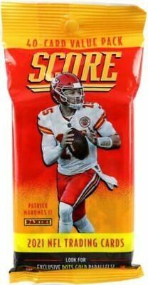 2021 Panini Score Football Fat Pack - 36 Trading Cards with Rookies & Stars - Perfect for Collectors, Fantasy Leagues & NFL Fans