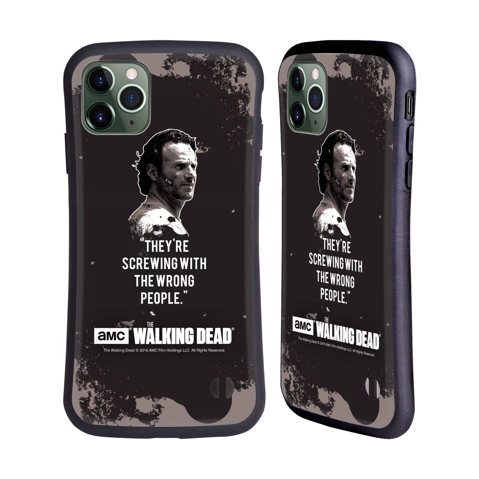 Official AMC The Walking Dead Rick Trap Quotes Hybrid Case for iPhone 11 Pro Max - Durable Protective Phone Cover with Unique TV Show Design - Perfect for Walking Dead Fans & Pop Culture Enthusiasts