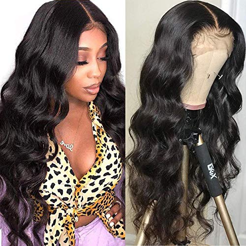 150% Density 9A Brazilian Human Hair Lace Front Wigs for Black Women - 13×4 Viennois Body Wave Pre Plucked with Baby Hair Natural Hairline - 22 Inch Long Wigs for Daily Wear, Parties & Special Occasions