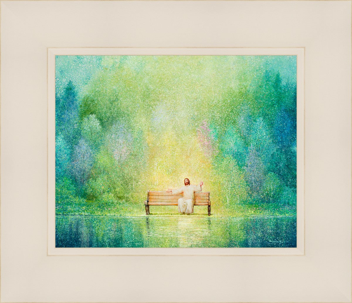 Come Unto Me and I Will Give You Rest - Inspirational Christian Wall Art for Home Decor & Church - Perfect for Bedroom, Living Room & Office