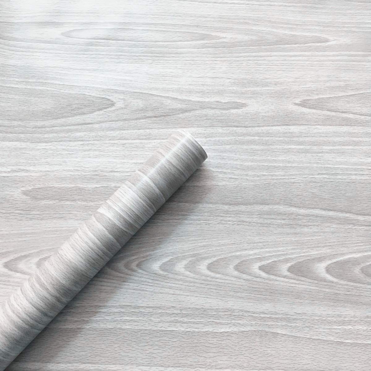 Grey Wood Grain Contact Paper for Furniture & Cabinets - DIY Drawer & Shelf Liner