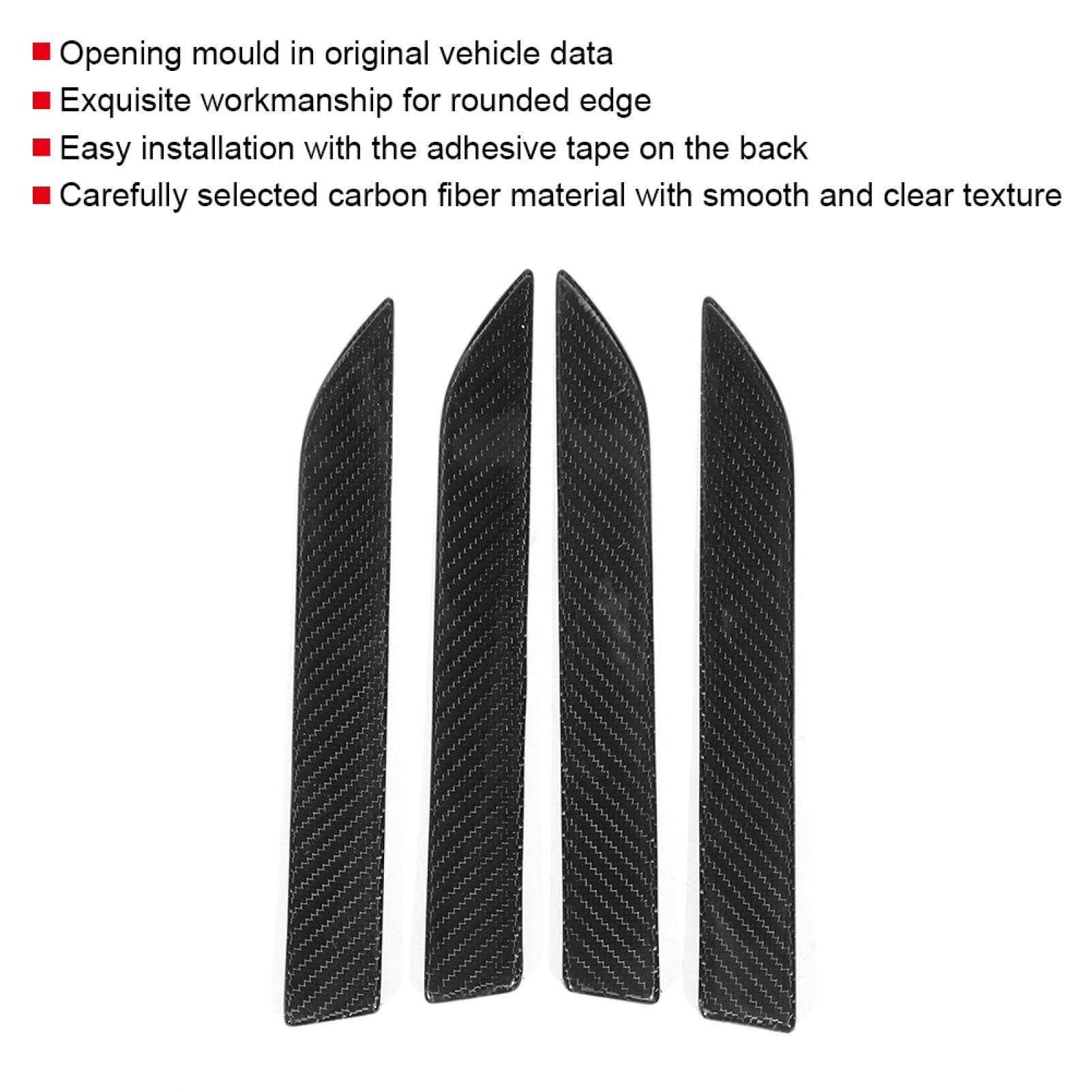 Carbon Fiber Door Handle Cover Trim for Cars 2014-2019 - Exterior Decoration & Car Modification Accessories | Upgrade Your Vehicle's Style for Daily Commute & Road Trips