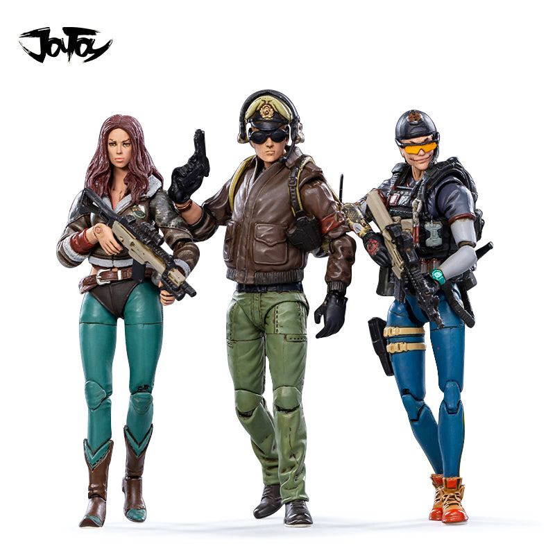 JOYTOY 1/18 Scale 3.75 Inch Action Figure Set - Awakening Luoning, Masan & Tiezha (3PCS) | Collectible Military Model Toys for Display & Role Play