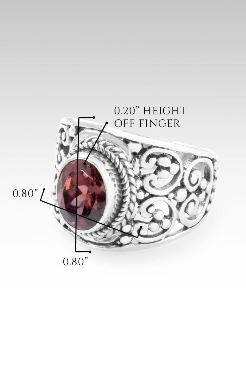 Create Your Destiny Ring™ - Elegant Merlot Red Zircon Birthstone Jewelry for Women | Perfect for Anniversary Gifts, Engagement & Special Occasions