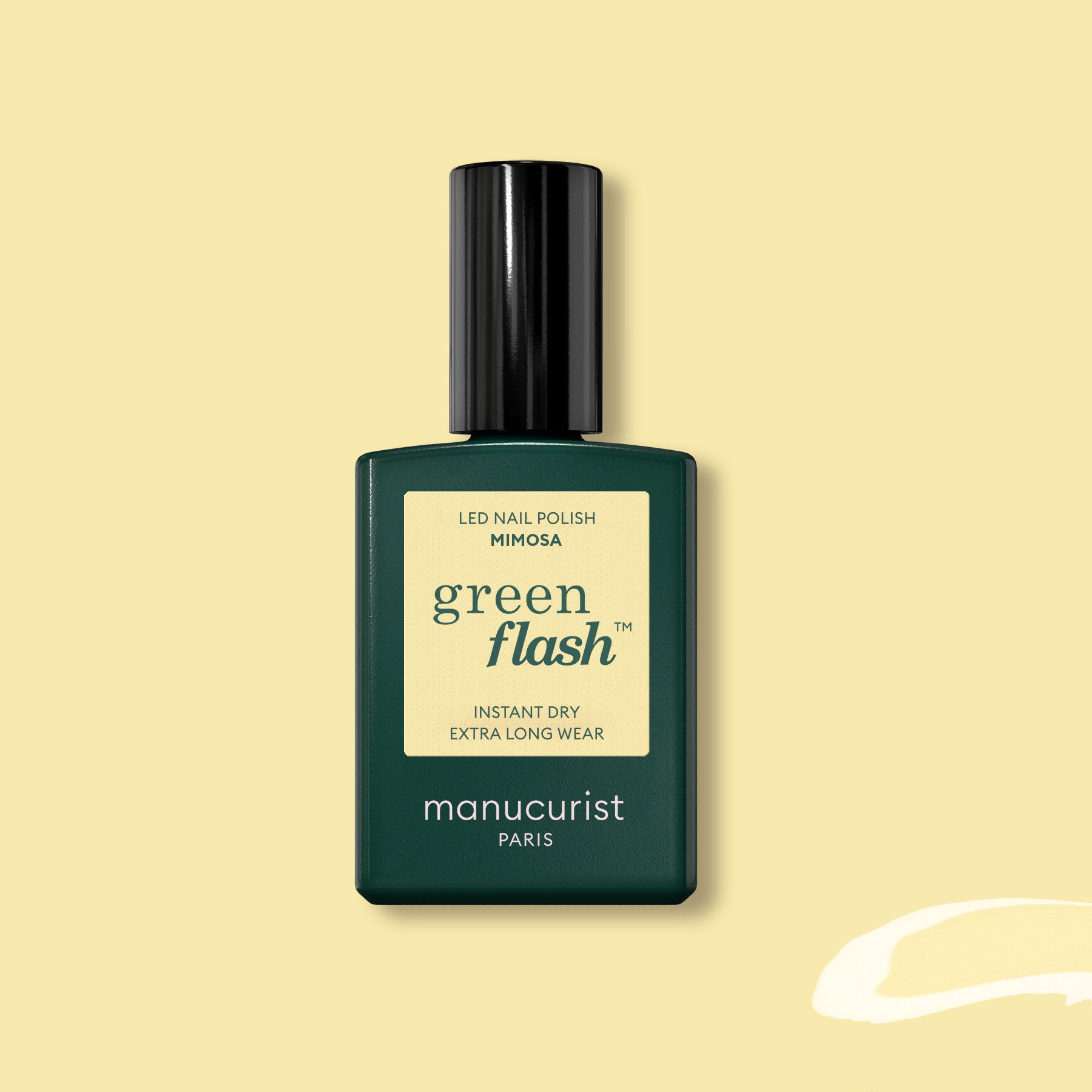 Green Flash Gel Polish - Mimosa Nail Lacquer | Long-Lasting UV/LED Gel Nail Polish for Salon & Home Manicures | Perfect for Parties, Weddings & Special Occasions