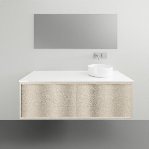 ADP Clifton Vanity - Modern Bathroom Vanity Set with Sink & Mirror, White Gloss Finish - Perfect for Small Bathrooms, Powder Rooms & Guest Baths