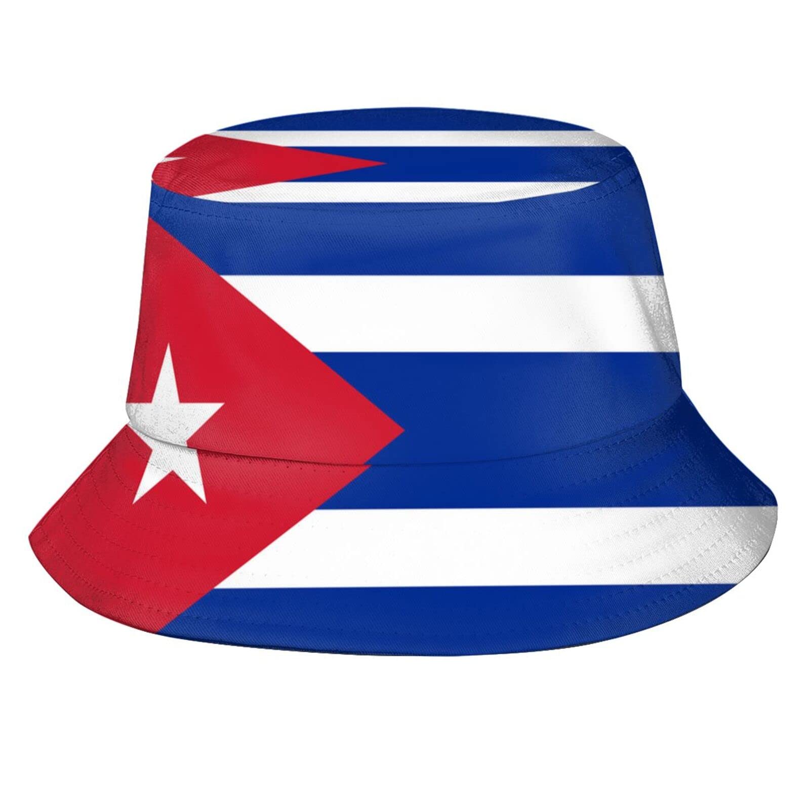 Stylish Packable Flag Bucket Hat - UV Protection Sun Cap for Women & Men | Patriotic Outdoor Fashion, Beach, Fishing & Summer Activities