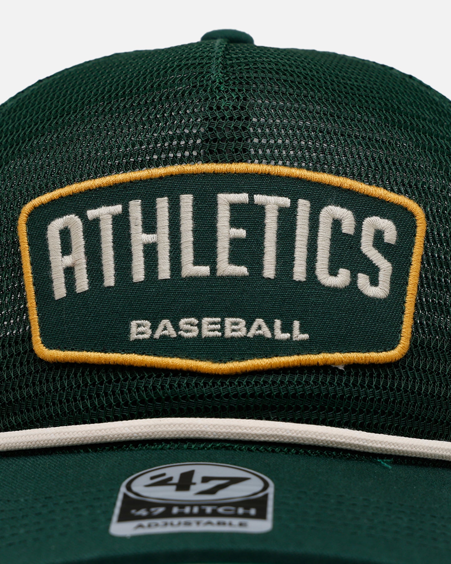 47 Brand Oakland Athletics 'Mesh' Hitch Trucker Snapback Cap - Green | Official MLB Hat for Baseball Fans & Streetwear Style