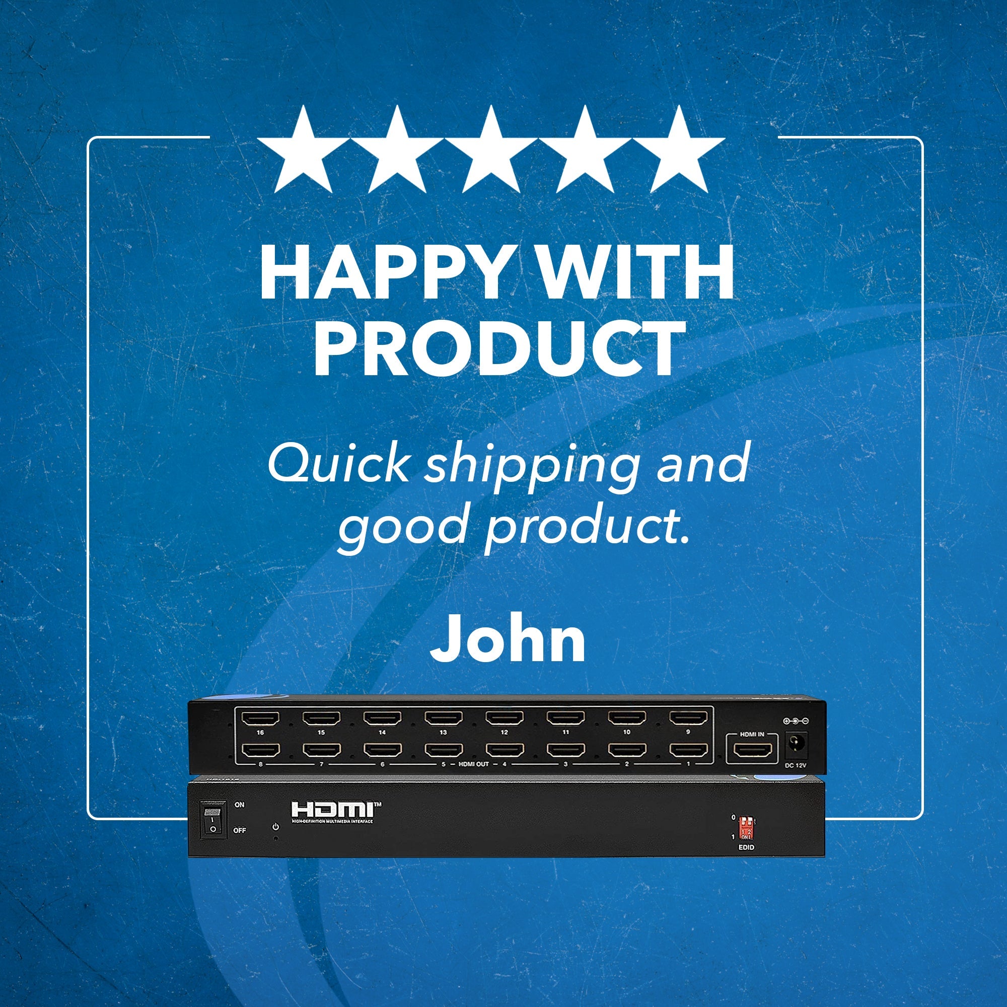 1x16 HDMI Splitter - 1 Input 16 Output 1080p HD Video Distribution with EDID Management (HD 1016) for Home Theater, Gaming & Multi-Screen Presentations