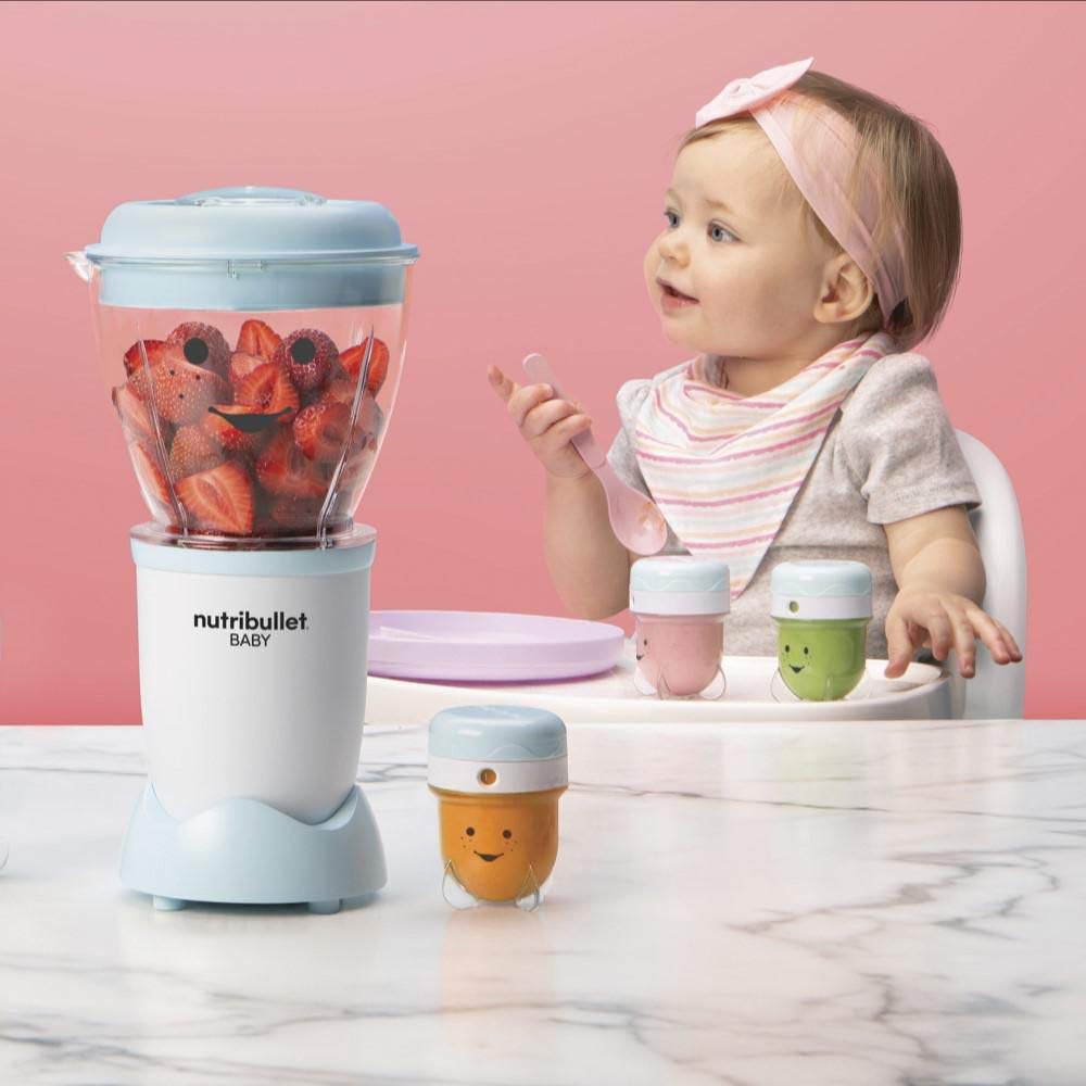 Nutribullet Baby Food Maker - Blender & Steamer for Homemade Baby Food | Perfect for Purees, Smoothies & Healthy Meals | Ideal for New Parents & Busy Families