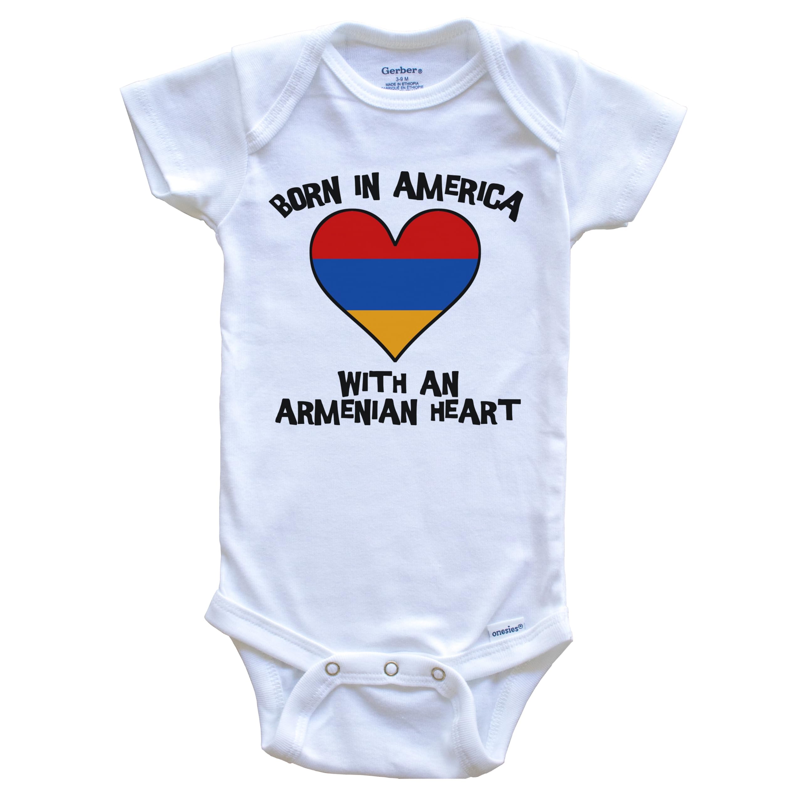 Armenia Flag Baby Bodysuit - Patriotic One-Piece Infant Outfit for Boys & Girls | Perfect for Cultural Celebrations, Family Photos & National Pride