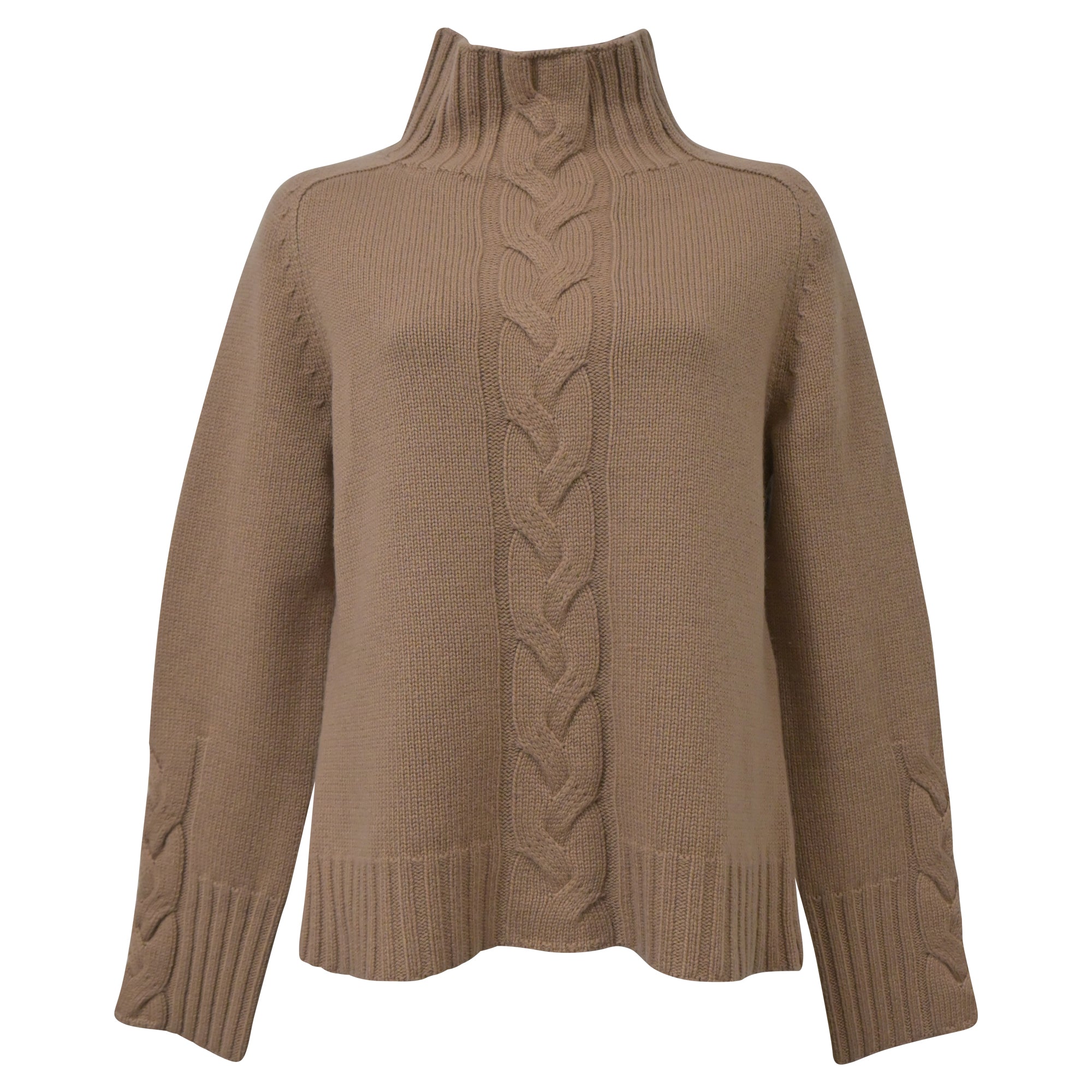 Max Mara Women's Beige Wool Sweater - Soft & Warm Oceania Knit Pullover for Fall & Winter Fashion | Cozy Office & Casual Outfit