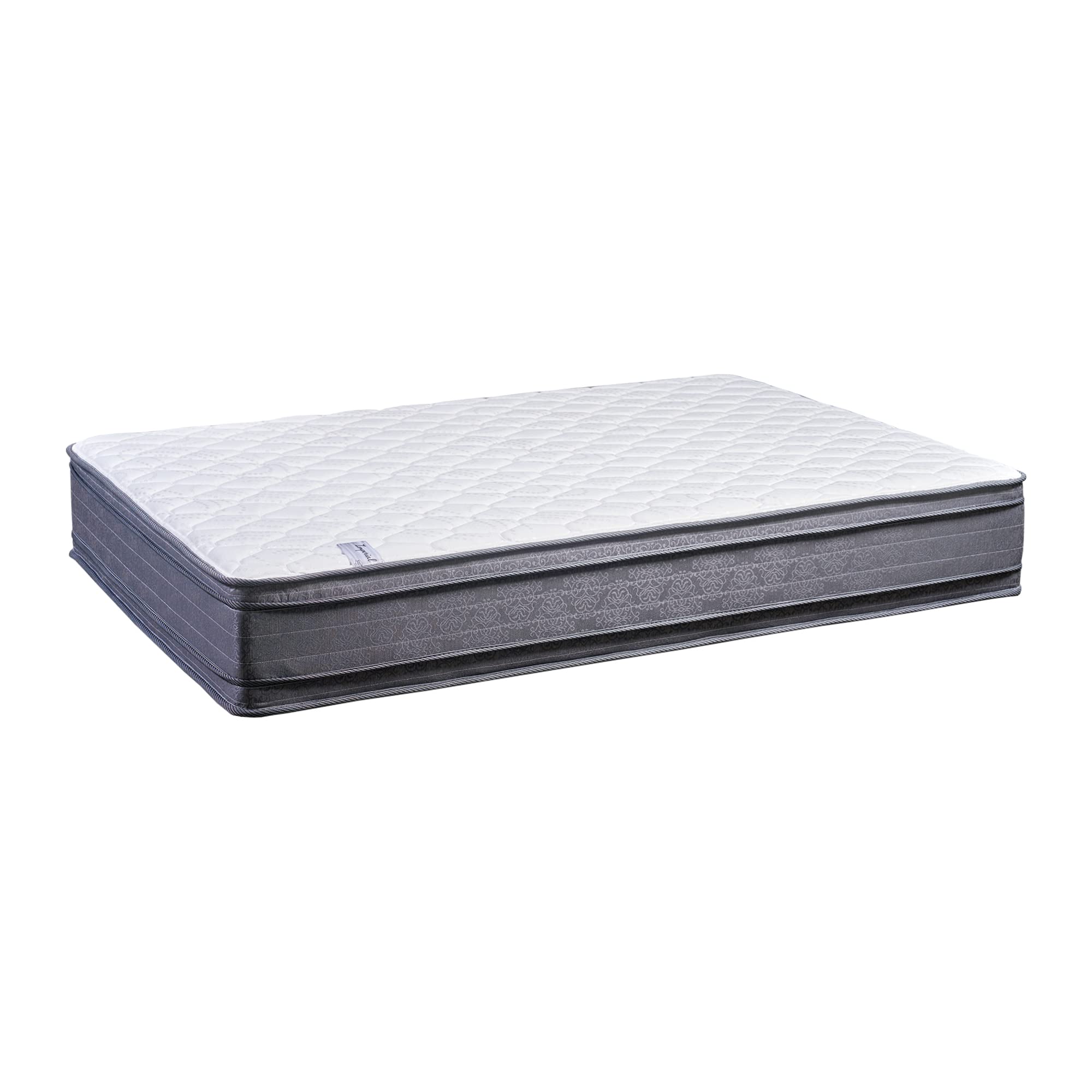 Treaton 12-Inch Hybrid Euro Top Mattress - Medium Plush, Double-Sided, Foam Encased for Back Pain Relief & Better Sleep - Twin Size | Perfect for Guest Rooms, Dormitories & Small Bedrooms