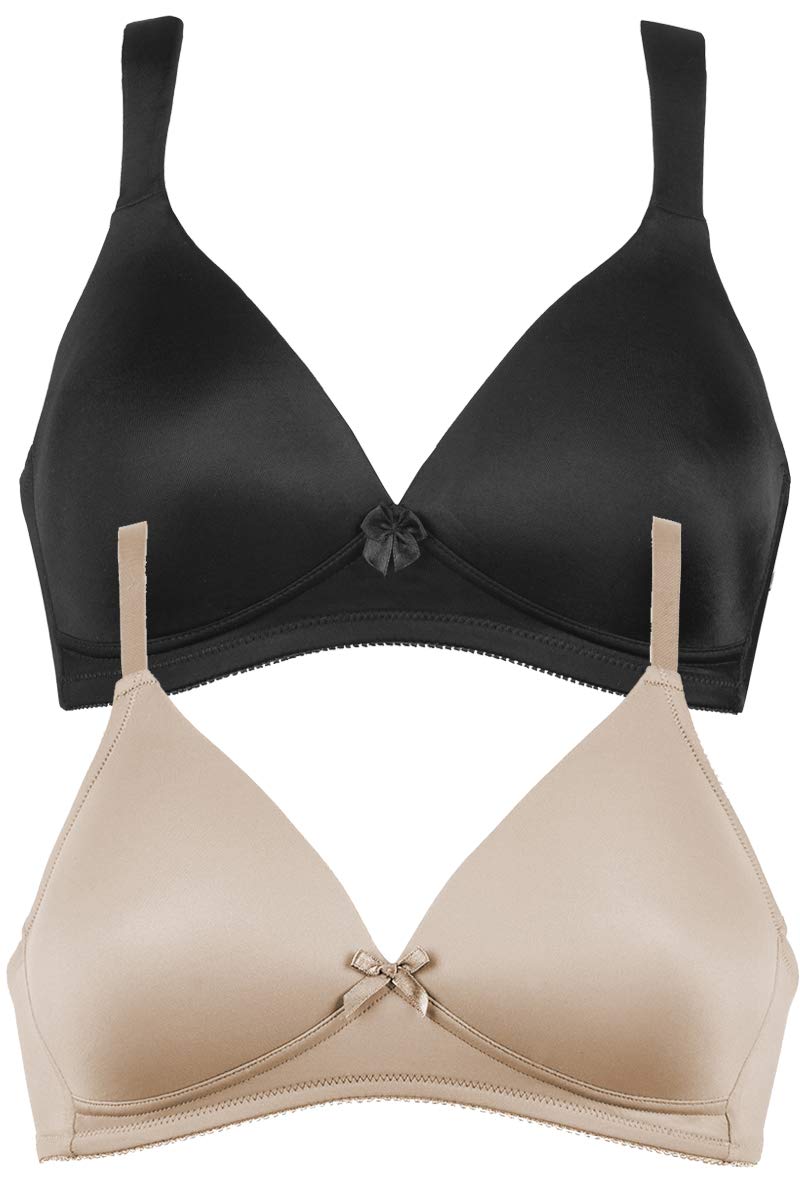 Naturana Non-Wired Padded Bras 2-Pack for Comfort & Support