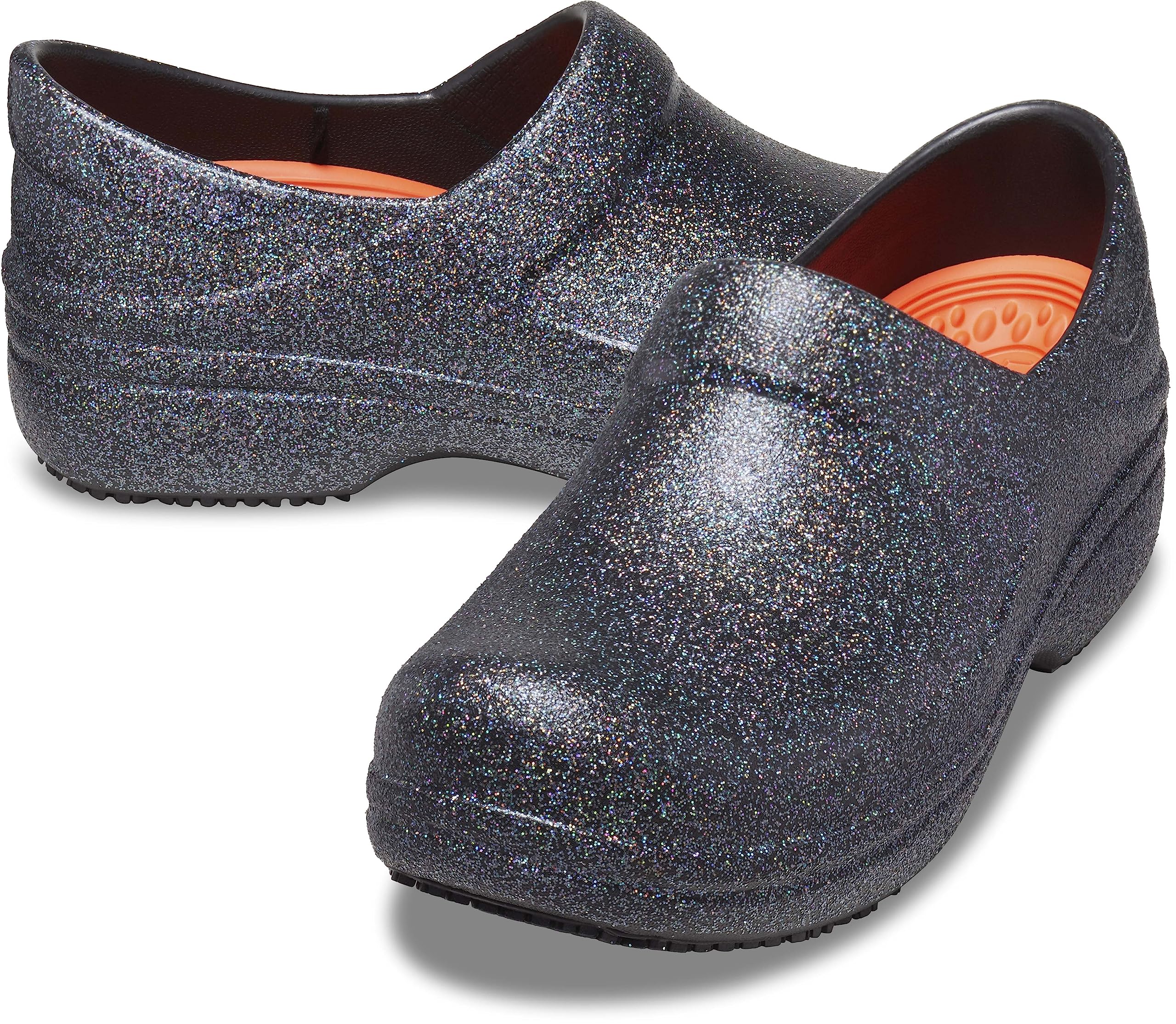 Crocs Women's Neria Pro II Slip-Resistant Work Clogs - Comfortable Non-Slip Nursing Shoes for Healthcare Workers & Restaurant Staff