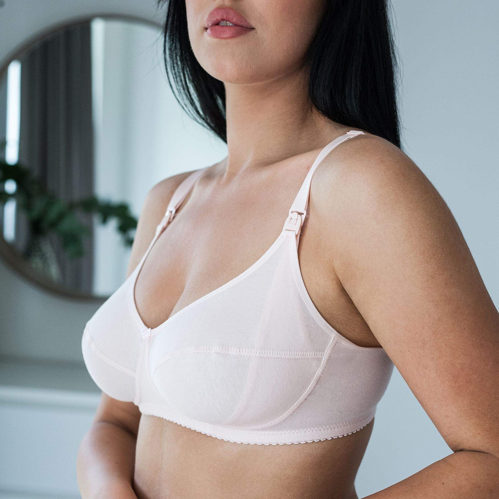 Frugue Women's 90% Cotton Nursing Bra - Comfortable Maternity Bra for Breastfeeding Moms | Perfect for Pregnancy, Postpartum & Everyday Wear