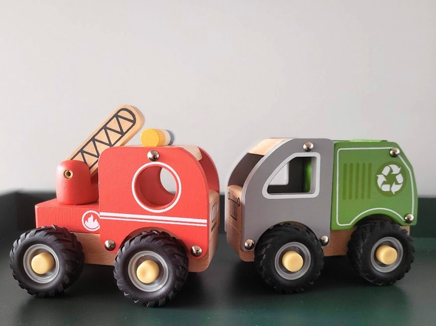 Calm & Breezy Fire Engine Toy - Realistic Red Fire Truck for Kids with Lights & Sounds - Perfect for Pretend Play, Birthday Gifts & Preschool Learning Activities