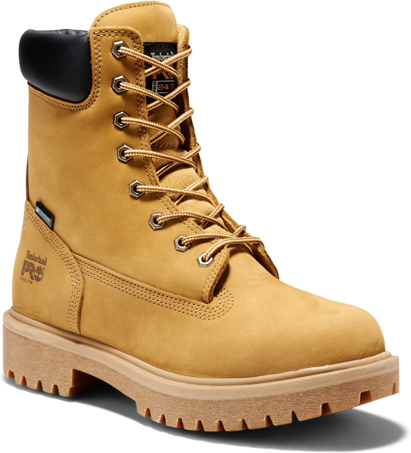Timberland PRO Men's 8-Inch Steel Toe Waterproof Insulated Work Boots for Construction & Outdoor Safety | Heavy Duty Industrial Boots for Winter & Wet Conditions