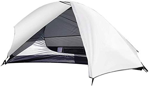 BYCDD Ultralight Waterproof Backpacking Tent - 3 Season Breathable Camping Shelter for Hiking, Backpacking & Outdoor Adventures (White) - Perfect for Camping Trips, Music Festivals & Emergency Preparedness