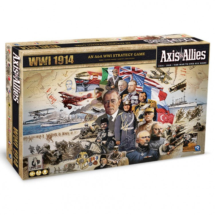 Axis and Allies 1914 WWI Board Game - Strategic World War I Historical Simulation for Adults & Teens - Perfect for Game Nights, History Enthusiasts, and Strategy Lovers