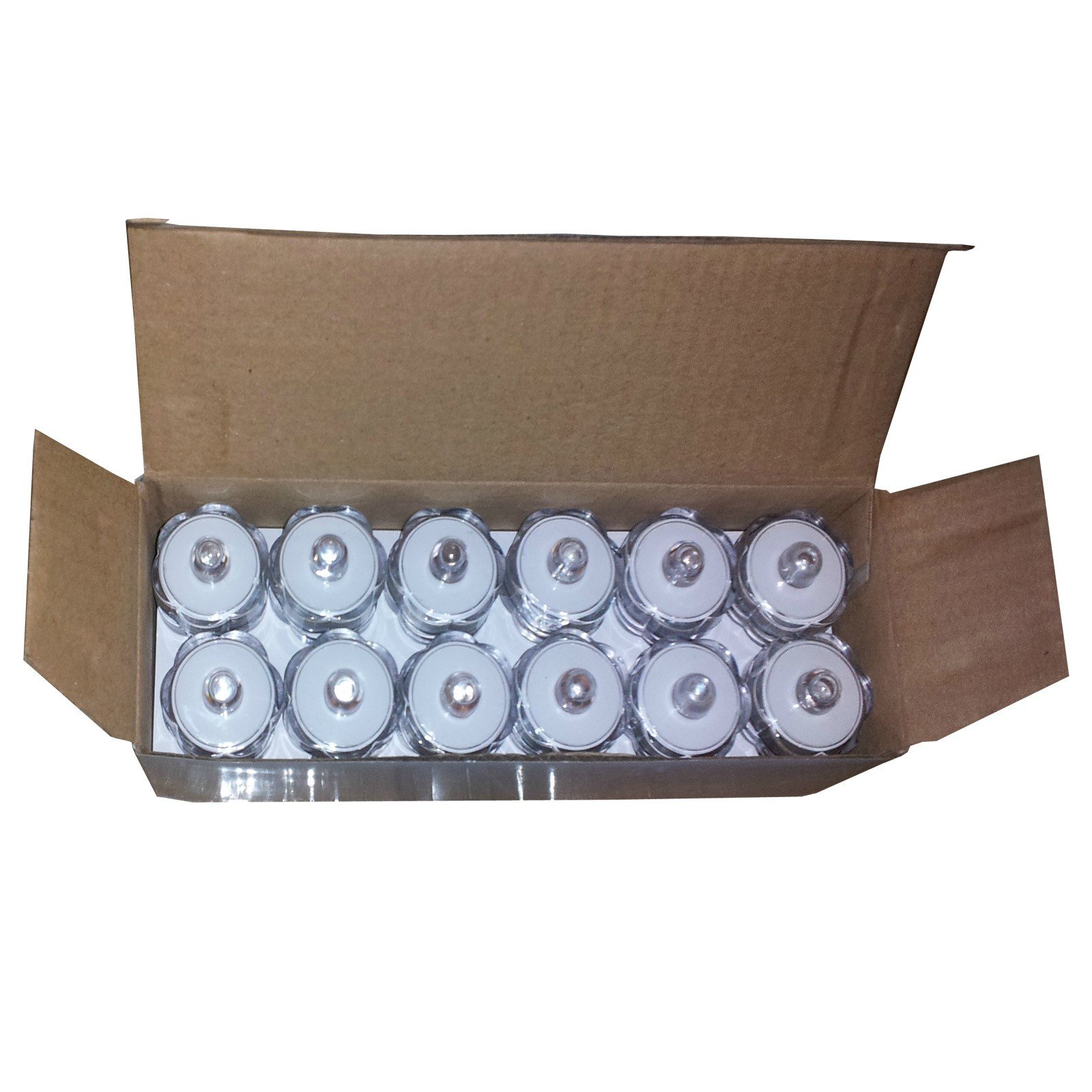 Waterproof LED Submersible Tea Lights - 6 Pack Red Flameless Candles for Wedding, Party, Special Events - Perfect for Centerpieces, Vases, and Pool Decorations