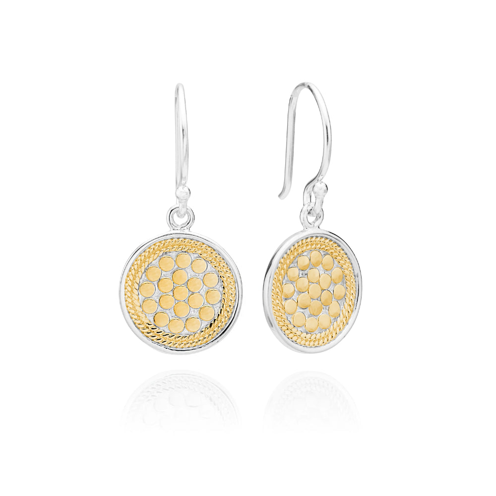 Anna Beck Classic Circle Drop Earrings for Women - Sterling Silver Dangle Earrings, Minimalist Jewelry Gift for Her - Perfect for Weddings, Parties & Everyday Wear