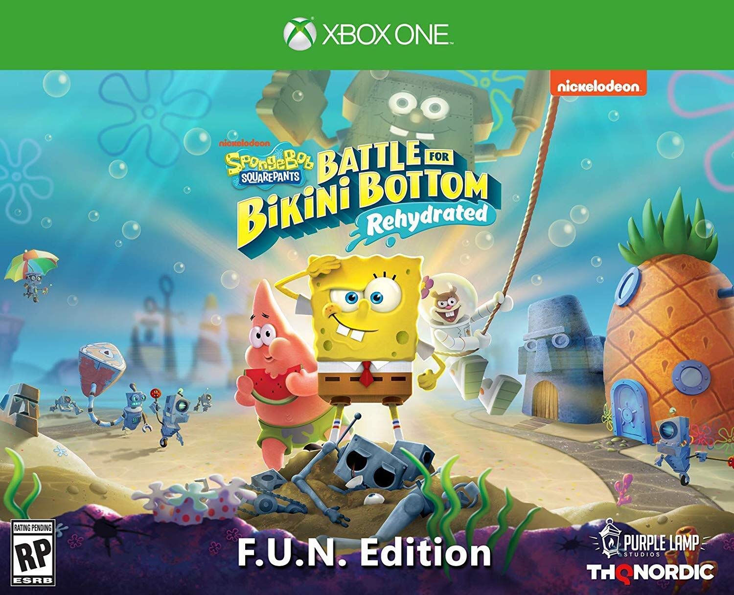SpongeBob SquarePants: Battle for Bikini Bottom - Rehydrated F.U.N. Edition for Xbox One | Fun Family Adventure Game for Kids & Adults | Perfect for Game Nights & Relaxing Playtime