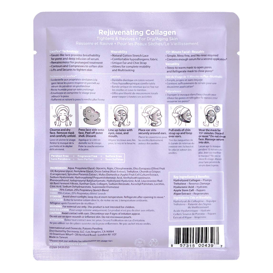 Patented Compression Facial Mask - Reusable & Biodegradable Cotton Anti-Aging Skincare | Collagen Boosting for Youthful Skin | As Seen on Shark Tank | Perfect for Spa Nights & Self-Care Routines